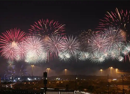 泸西县焰火晚会